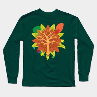 Organic Abstraction for Autumn Long Sleeve T-Shirt